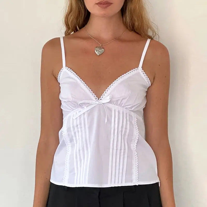 Daisy Lace Bow Camisole