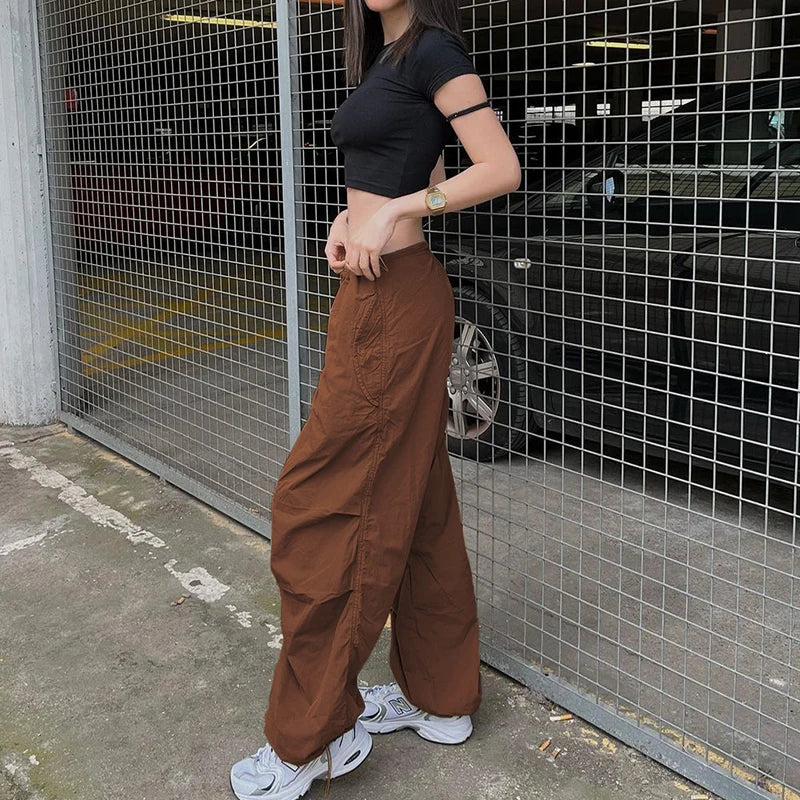 Cozy Drawstring Flare Pants
