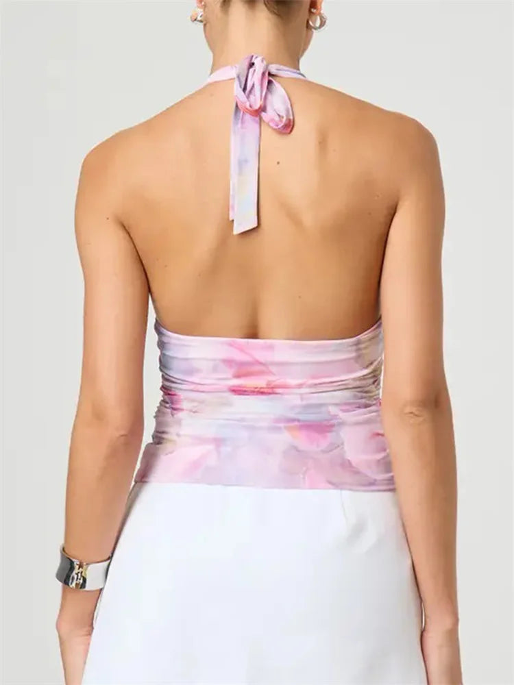 Blush Mirage Halter Top