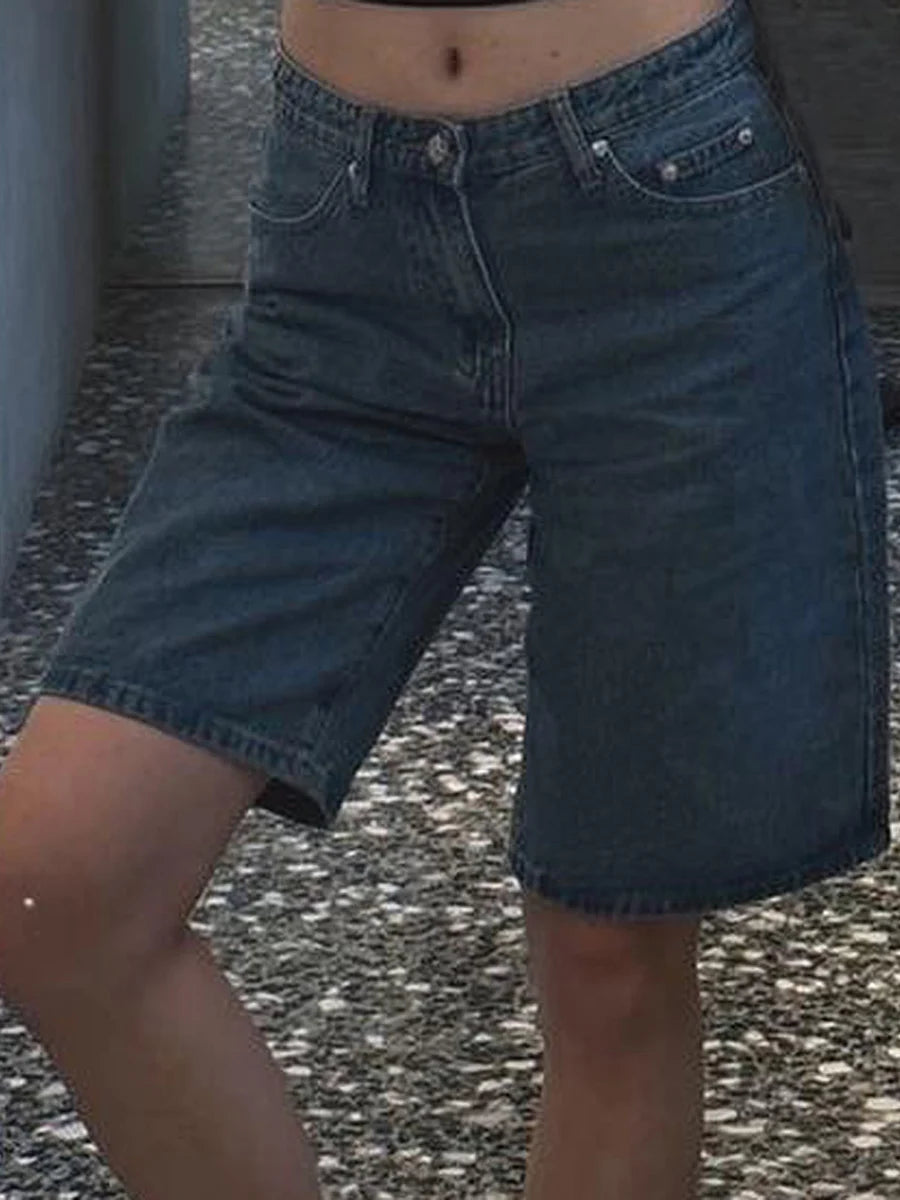 Retro Rodeo Denim Bermudas