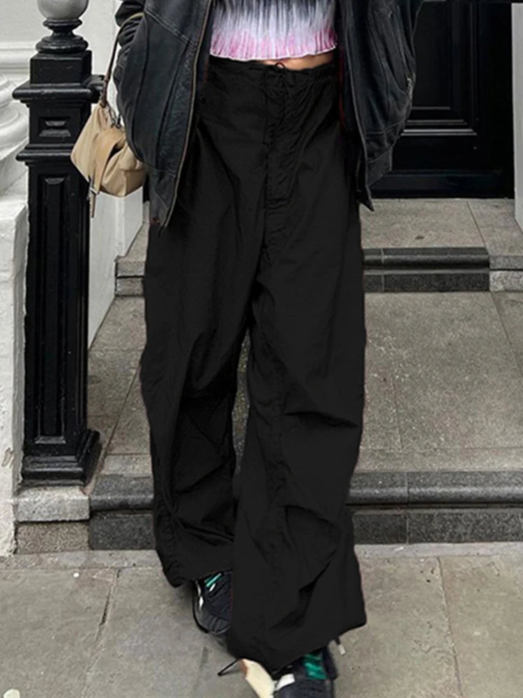 Cozy Drawstring Flare Pants