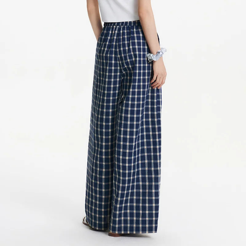 Vintage Breeze Plaid Lounge Pants