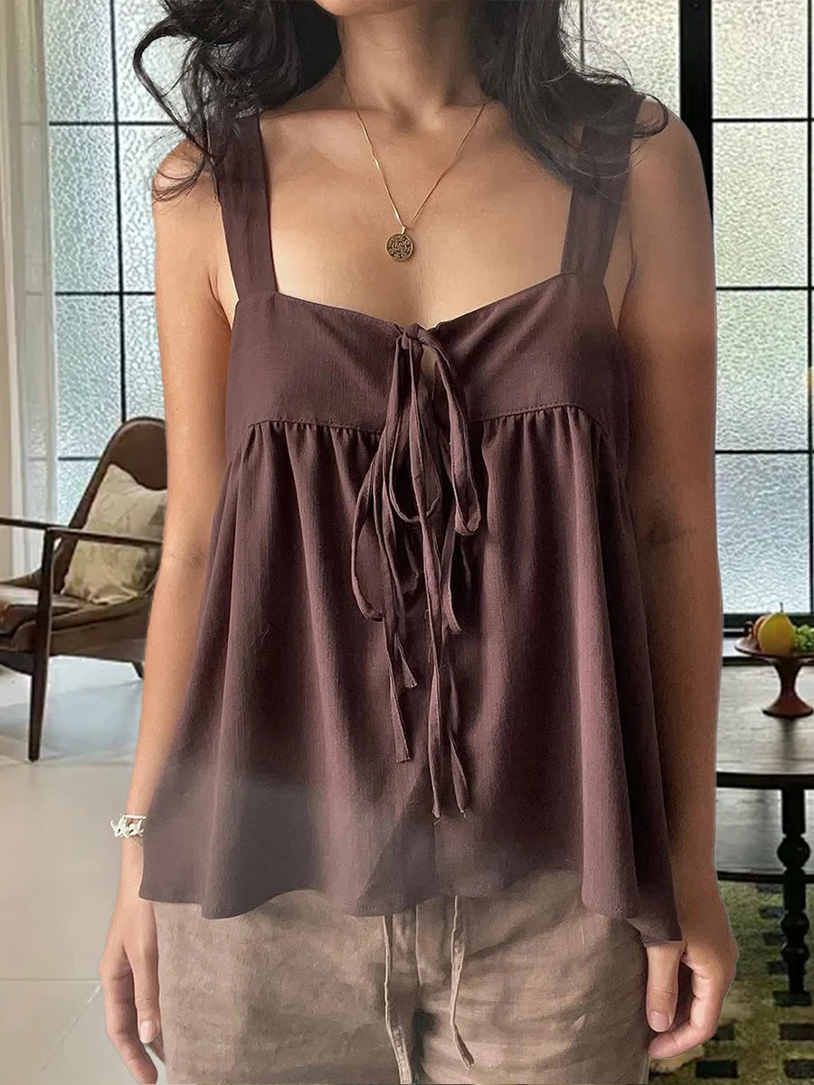 Soft Flow Tie-Front Tank
