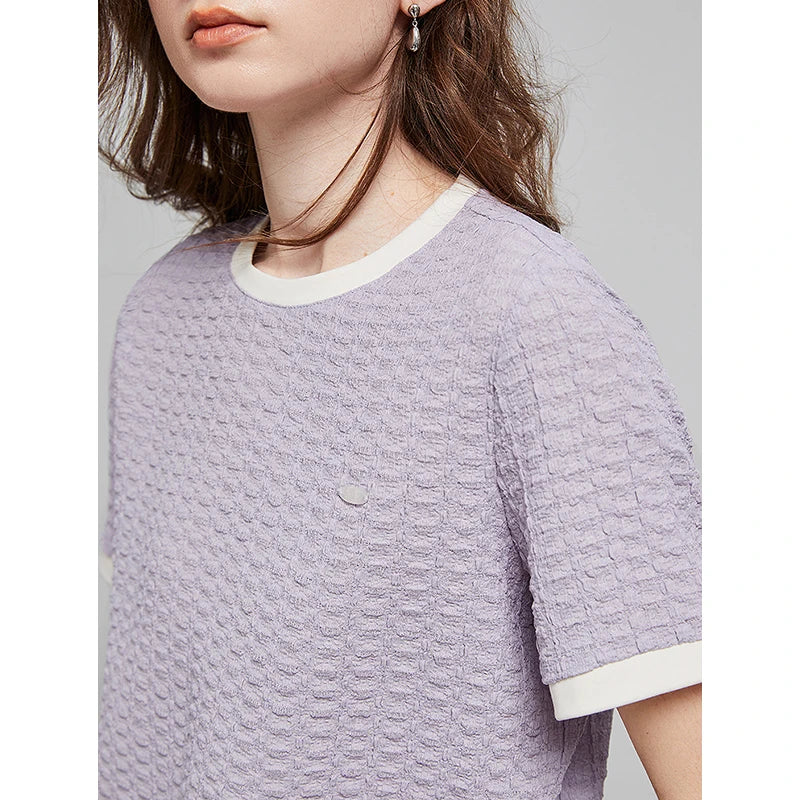 Textured Essential Crew Tee