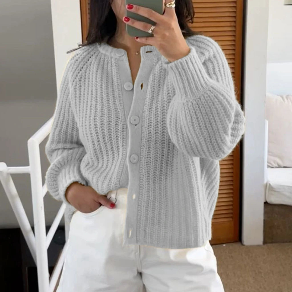Cozy Bloom Knit Cardigan