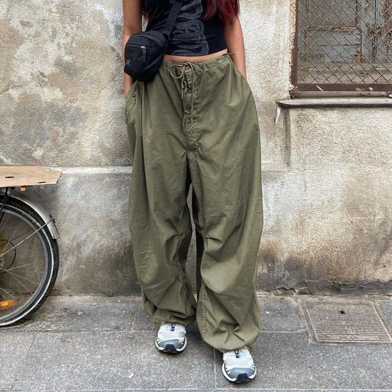Cozy Drawstring Flare Pants