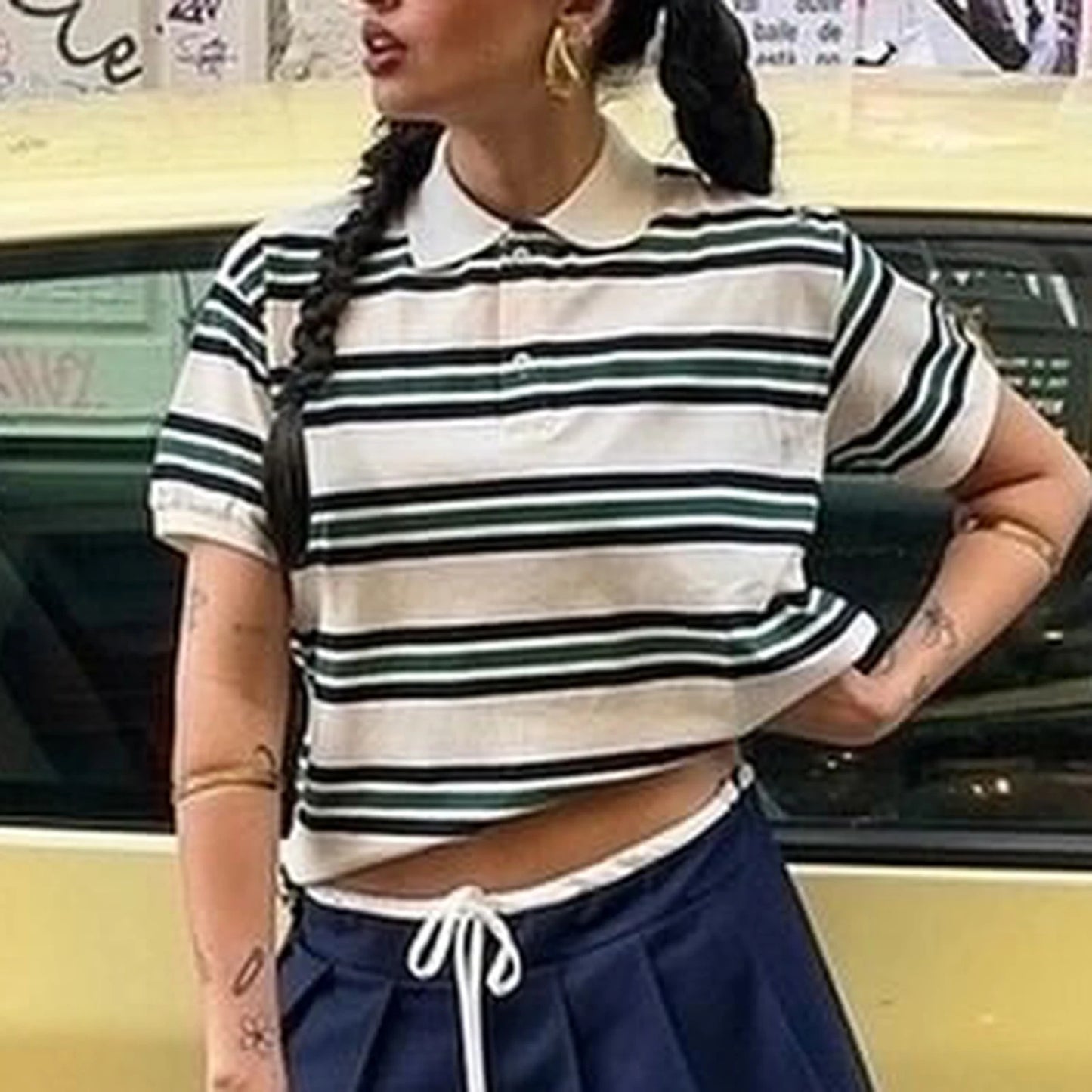 Retro Varsity Stripe Polo