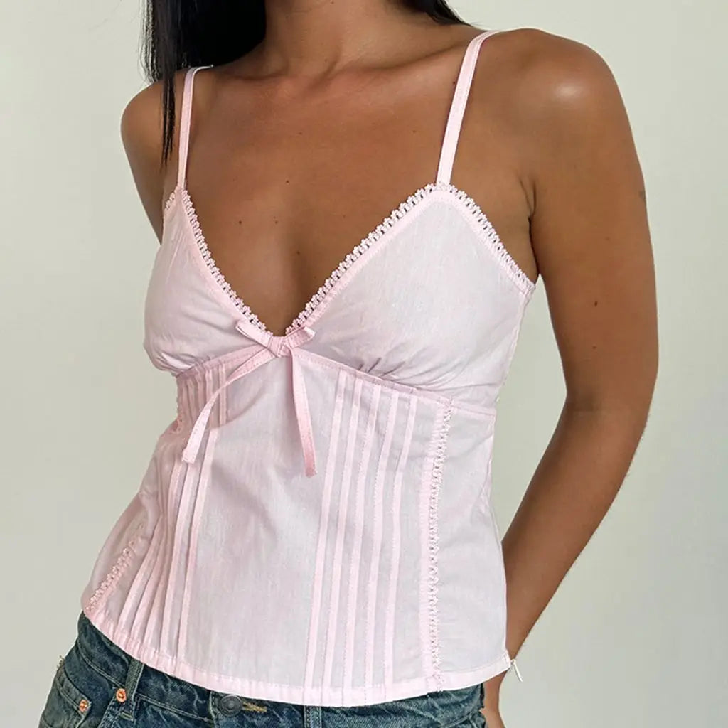 Daisy Lace Bow Camisole