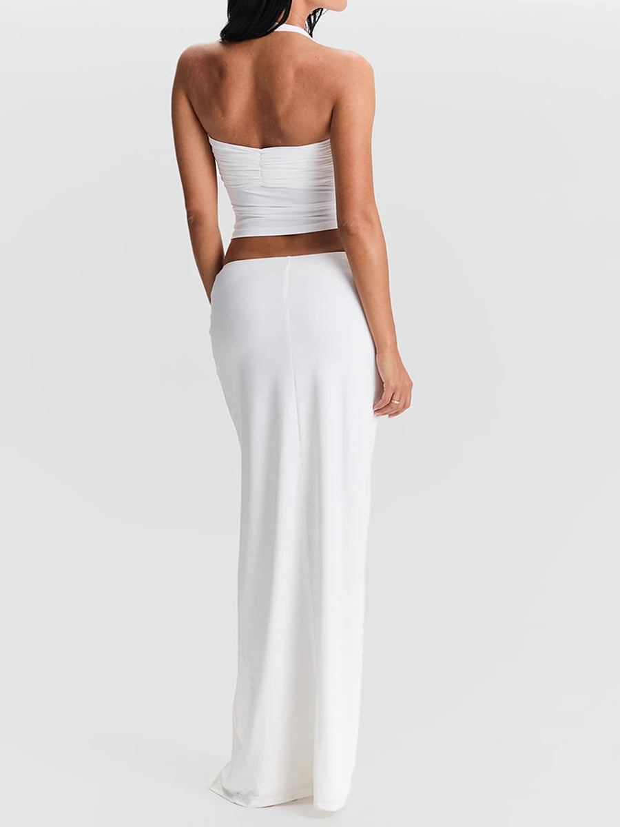 Twist & Turn Halter Crop Top