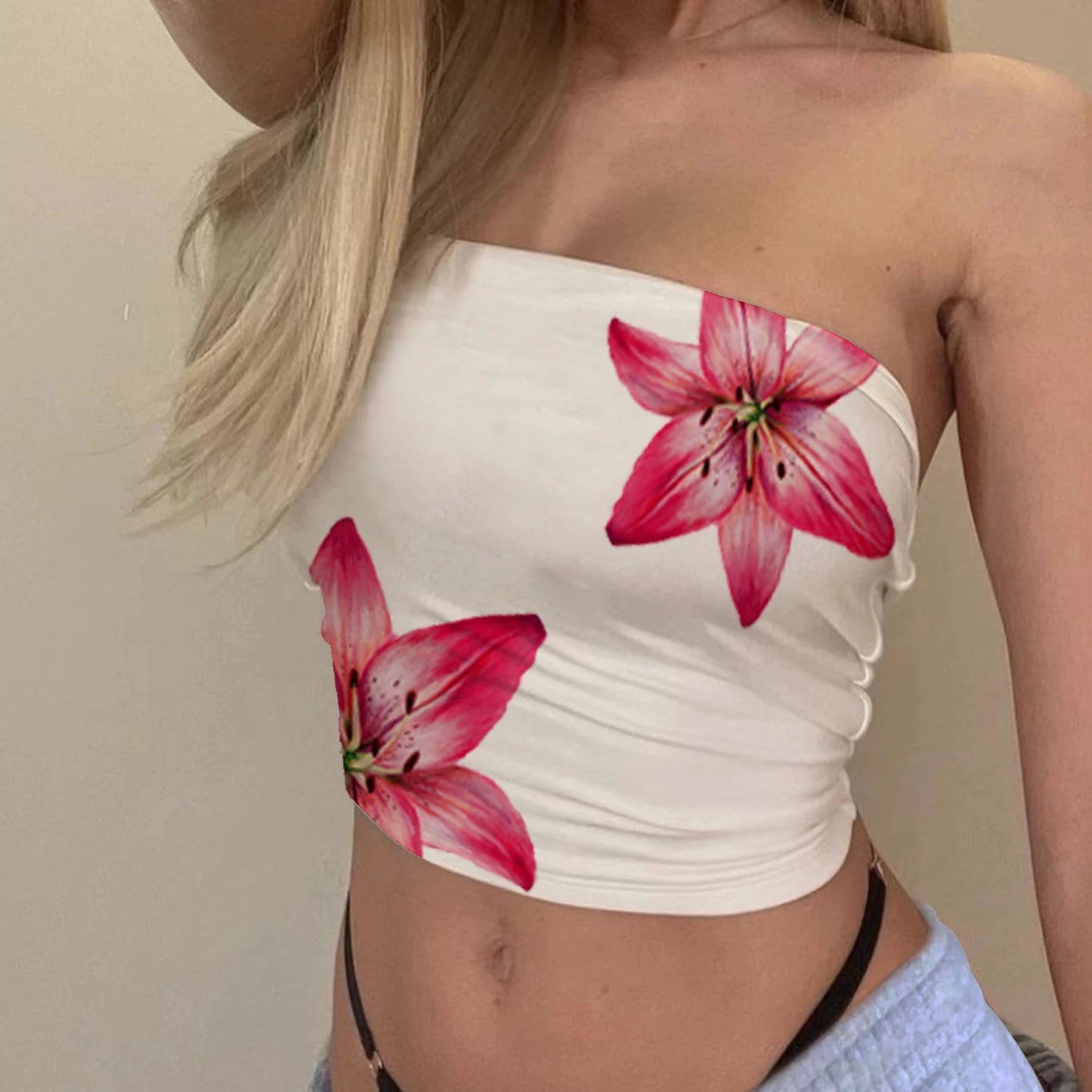 Lily Bloom Strapless Tube Top