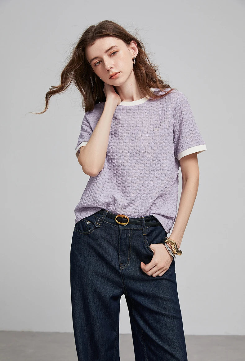 Textured Essential Crew Tee