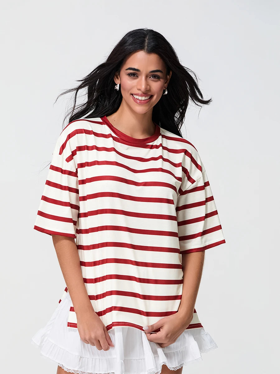 Cherry Stripe Sailor Tee