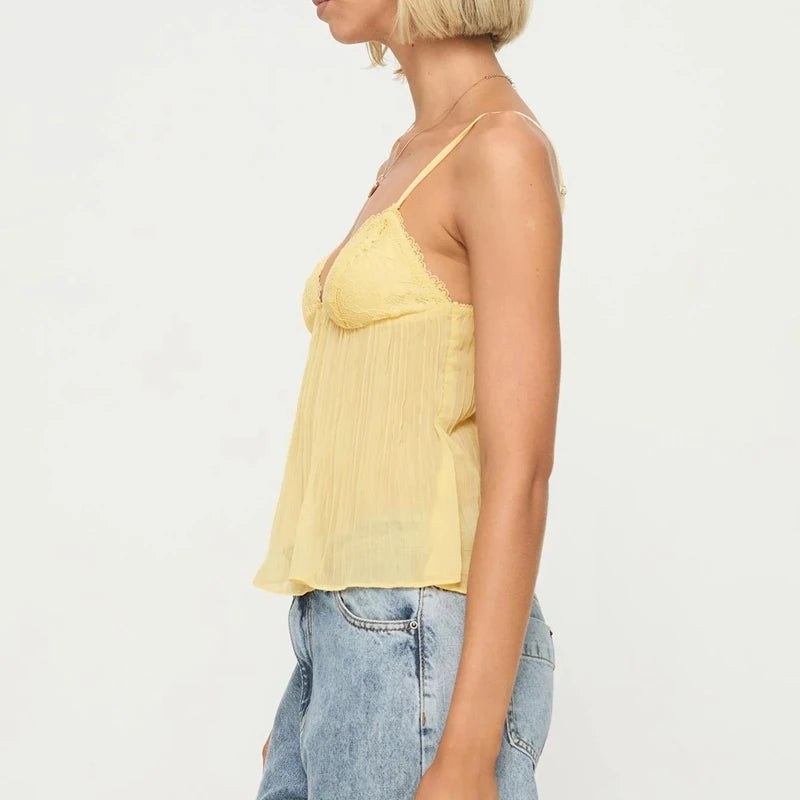Lace Whisper Babydoll Cami