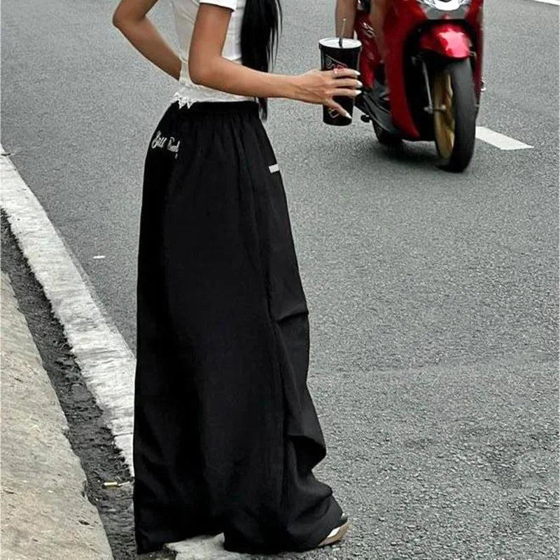 Lace Trim Street Cargo Pants