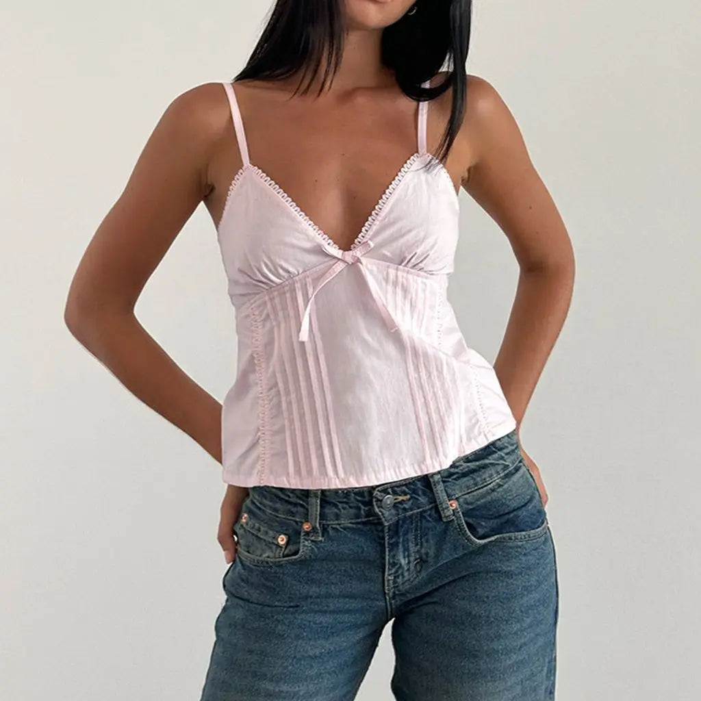 Daisy Lace Bow Camisole