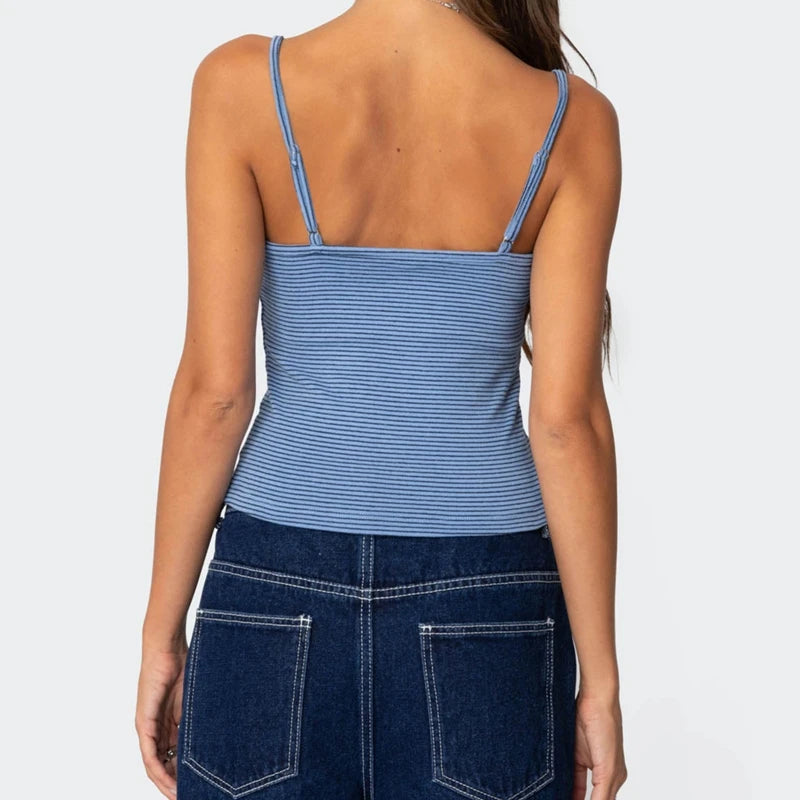 Sugar Stripe Button Cami