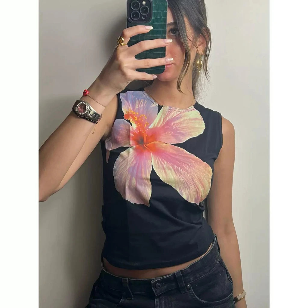 Statement Flower Print Tank