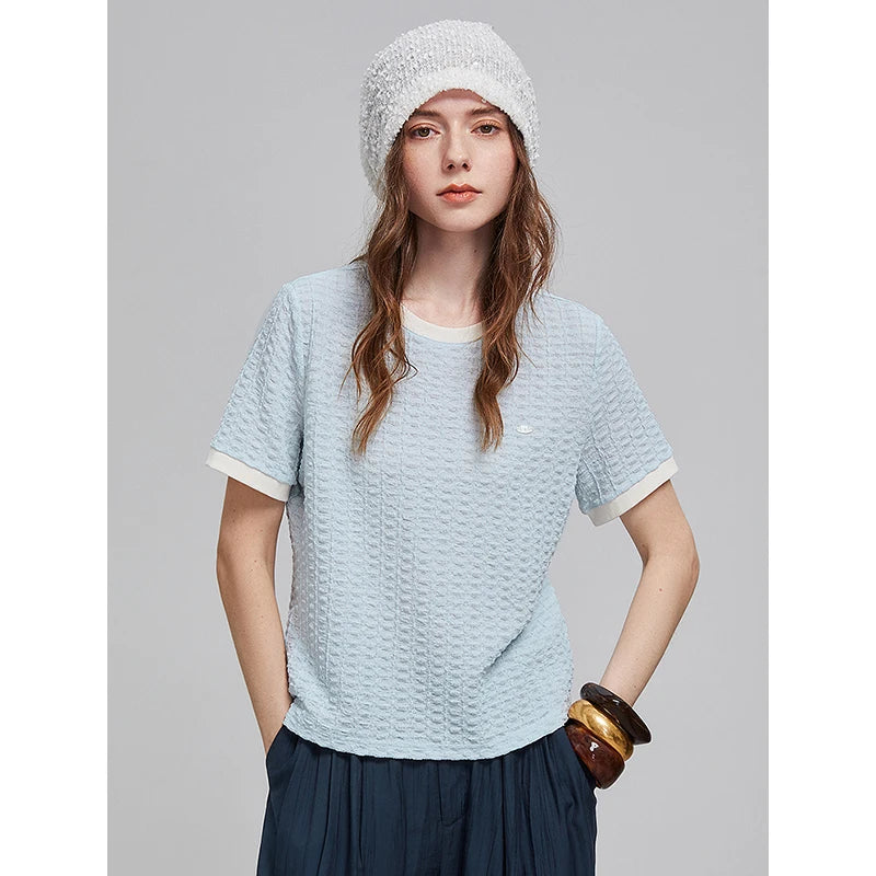 Textured Essential Crew Tee