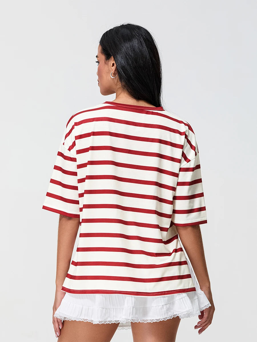 Cherry Stripe Sailor Tee