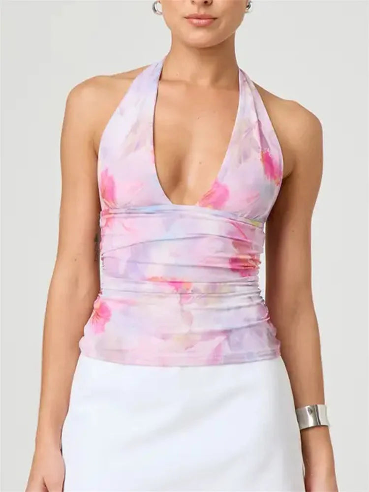 Blush Mirage Halter Top