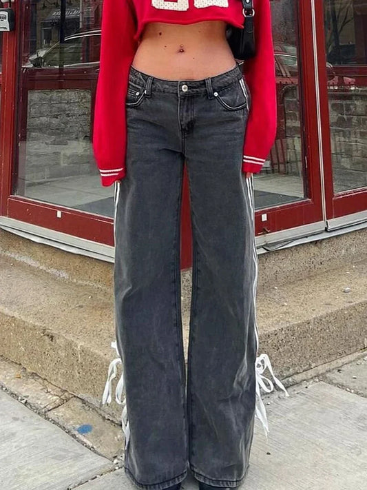 Sunday Stripe Baggy Jean