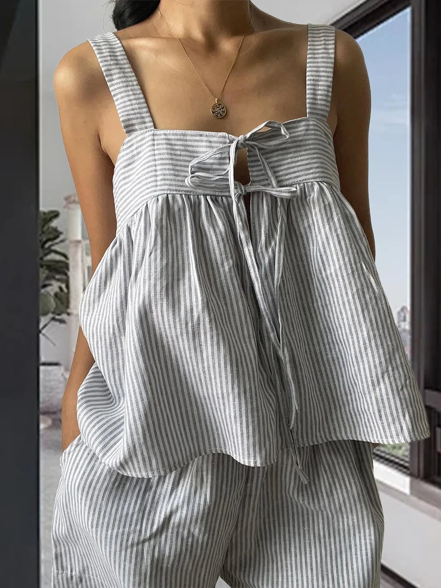 Soft Flow Tie-Front Tank