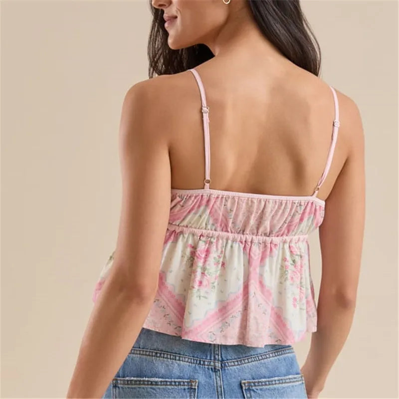 Boho Bloom Babydoll Cami