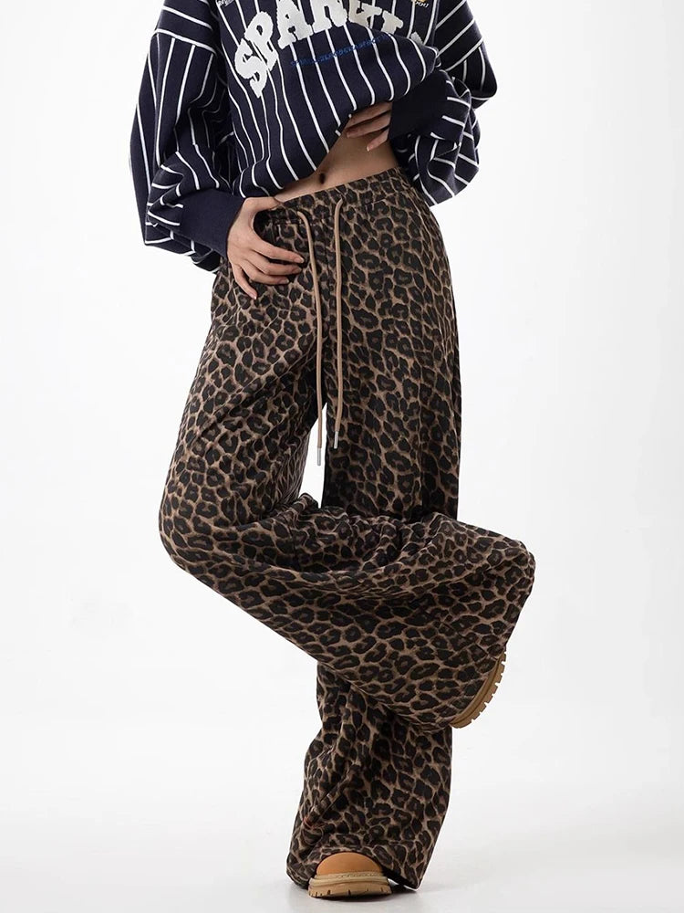 Nocturnal Leopard Wide Leg Pants