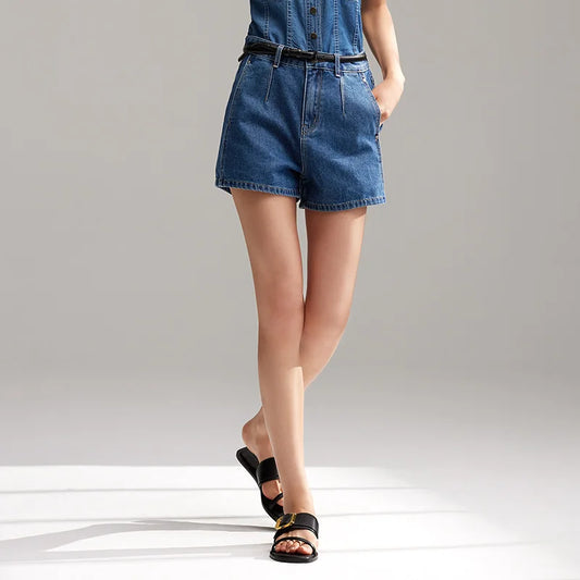 High Rise Vintage Denim Shorts