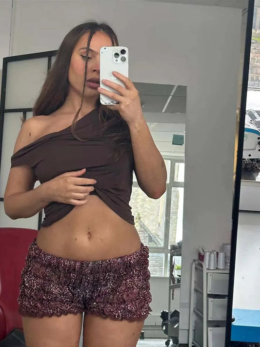 Velvet Stripe Lounge Shorts