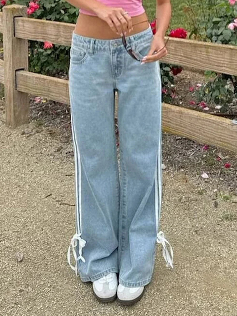 Sunday Stripe Baggy Jean