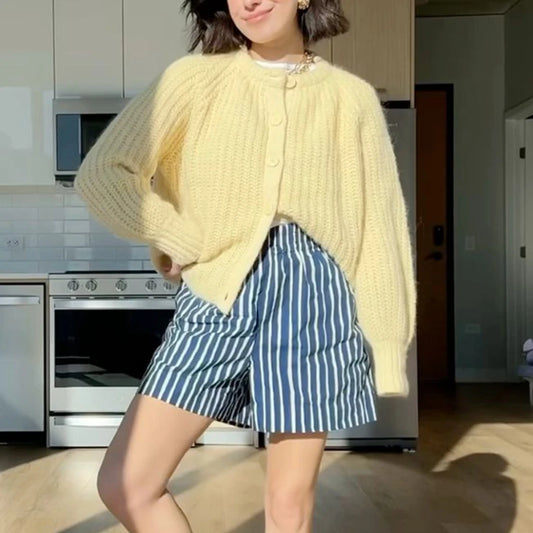 Cozy Bloom Knit Cardigan