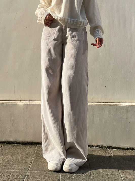 Cream Corduroy Dream Pants