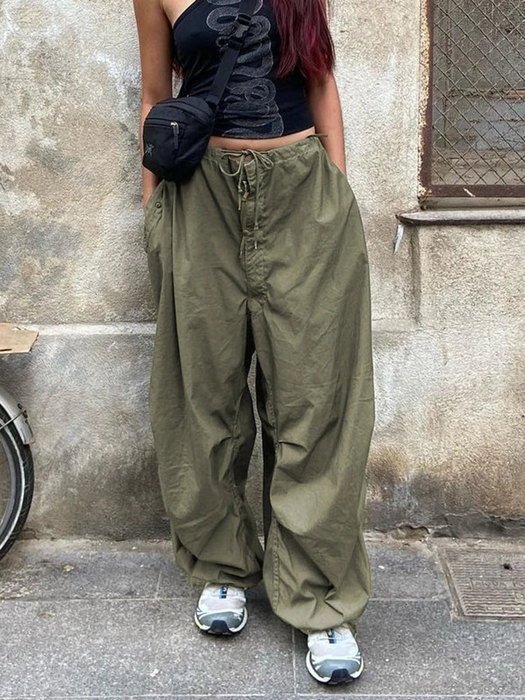 Cozy Drawstring Flare Pants