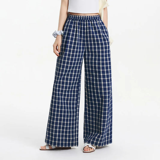 Vintage Breeze Plaid Lounge Pants