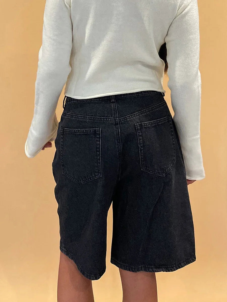 Retro Rodeo Denim Bermudas