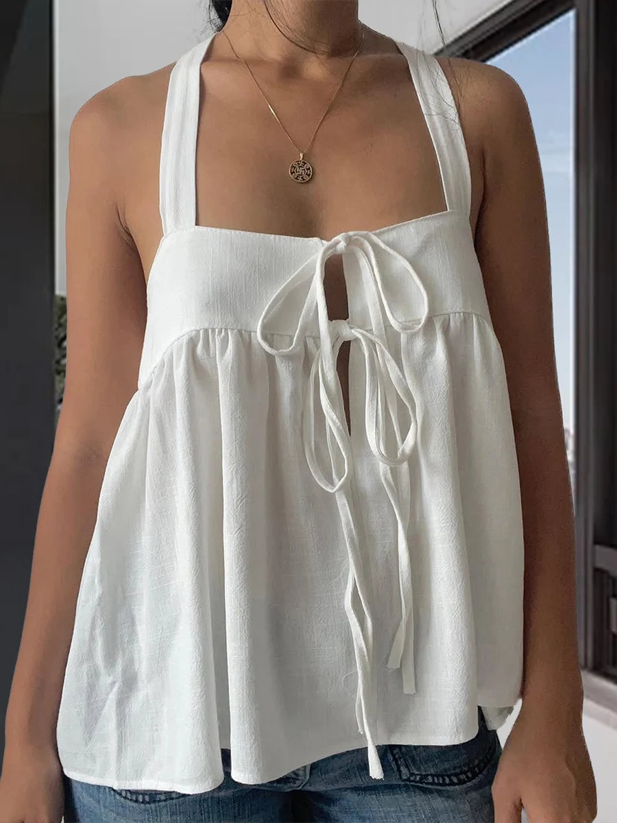 Soft Flow Tie-Front Tank