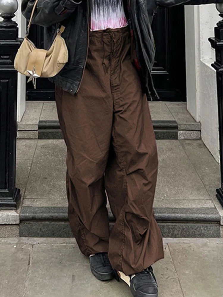 Cozy Drawstring Flare Pants