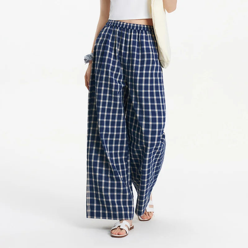 Vintage Breeze Plaid Lounge Pants