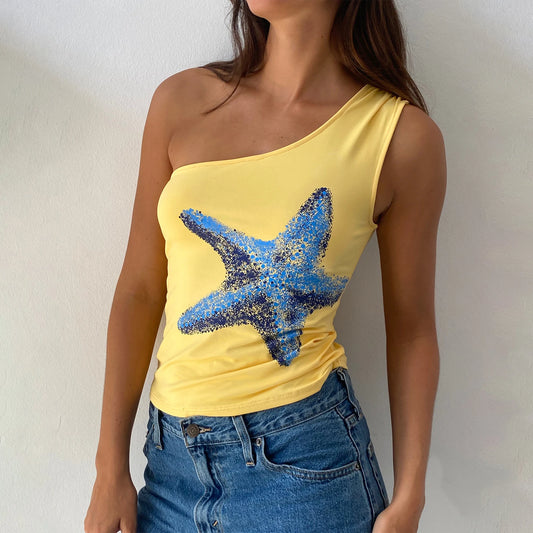 Starfish One-Shoulder Tank