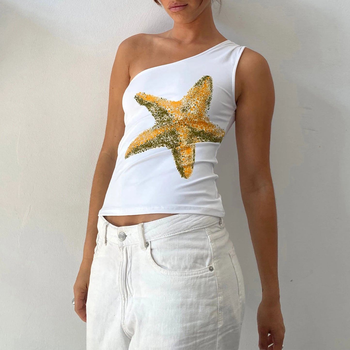 Starfish One-Shoulder Tank