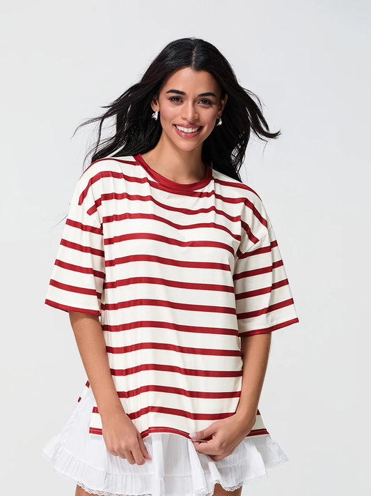Cherry Stripe Sailor Tee