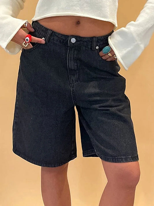Retro Rodeo Denim Bermudas