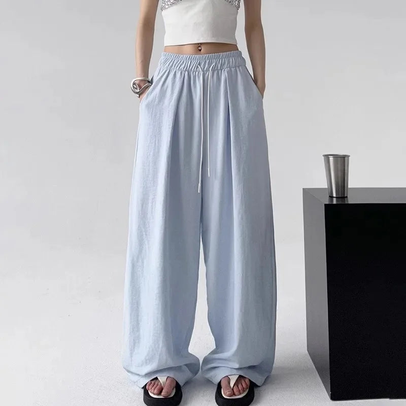 Cream Cloud Wide-Leg Trousers
