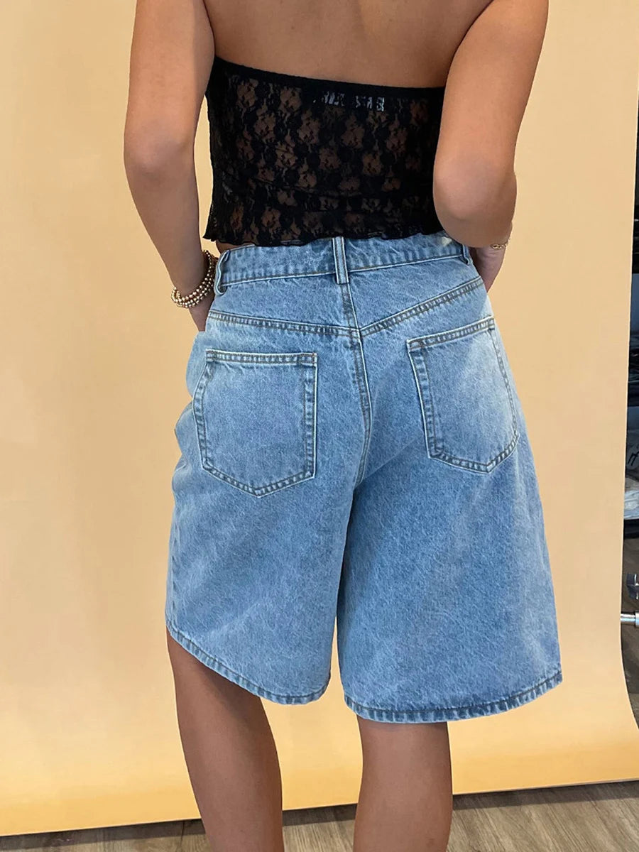 Retro Rodeo Denim Bermudas
