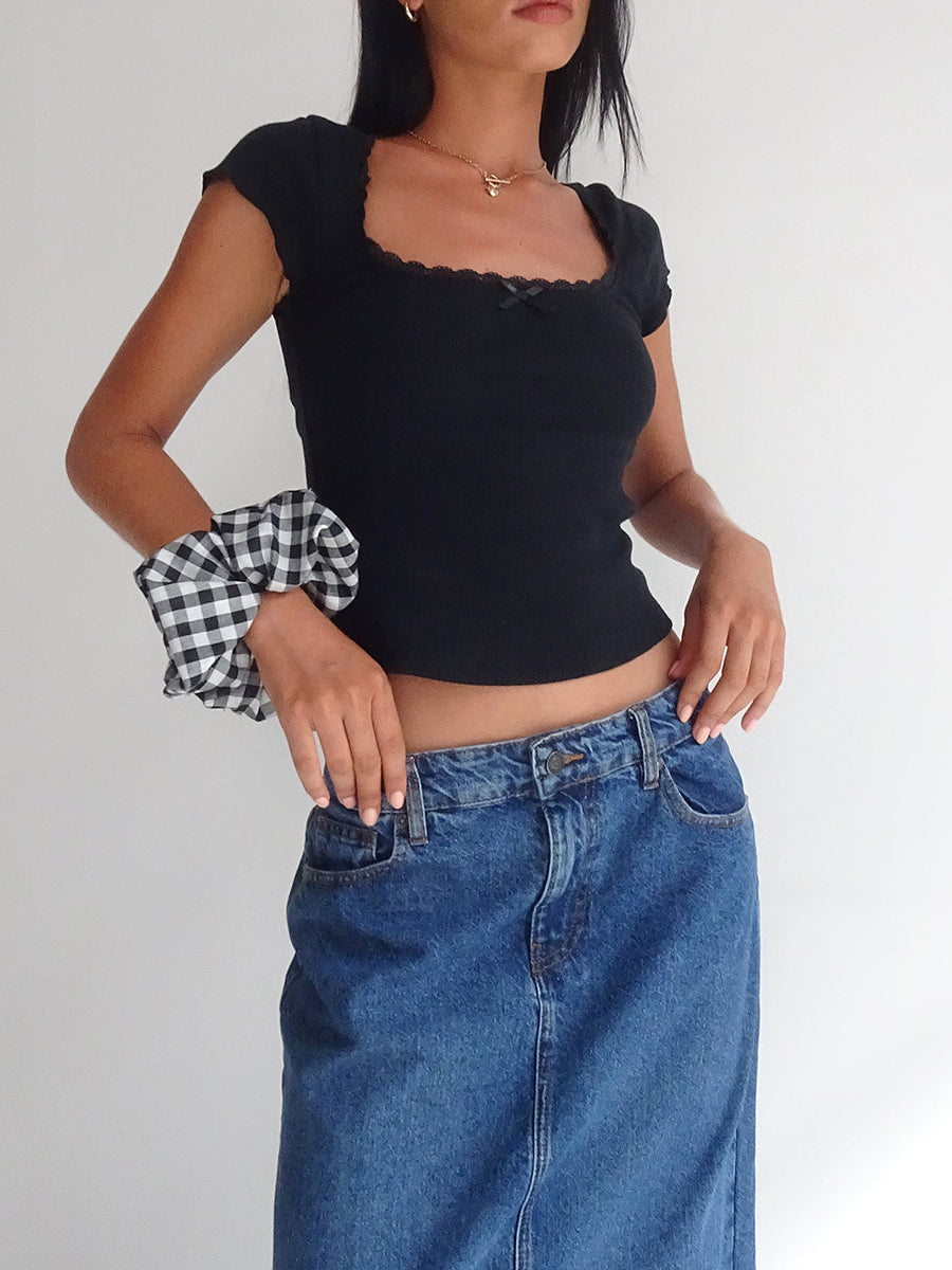 Softcore Square Lace Tee