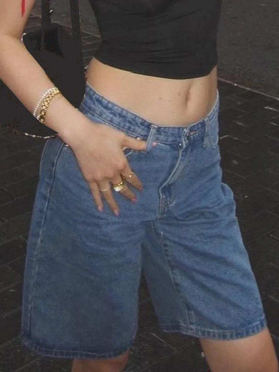 Retro Rodeo Denim Bermudas