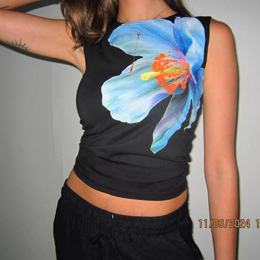 Statement Flower Print Tank