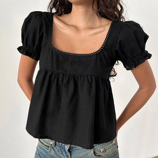Square Neck Babydoll Top