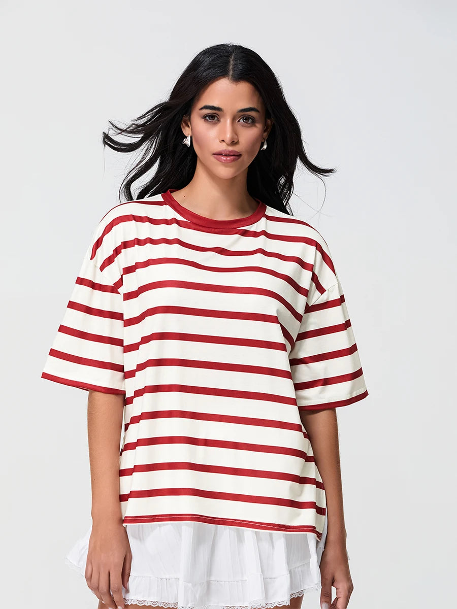 Cherry Stripe Sailor Tee